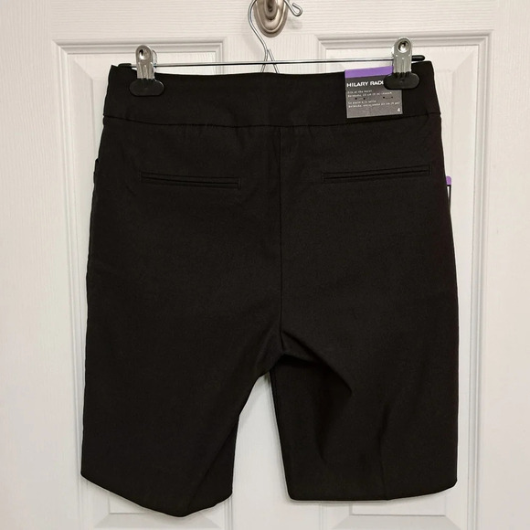❤️ Hilary Radley Black Bermuda Shorts Women's Size 4 Pull On Stretch - Picture 3 of 16
